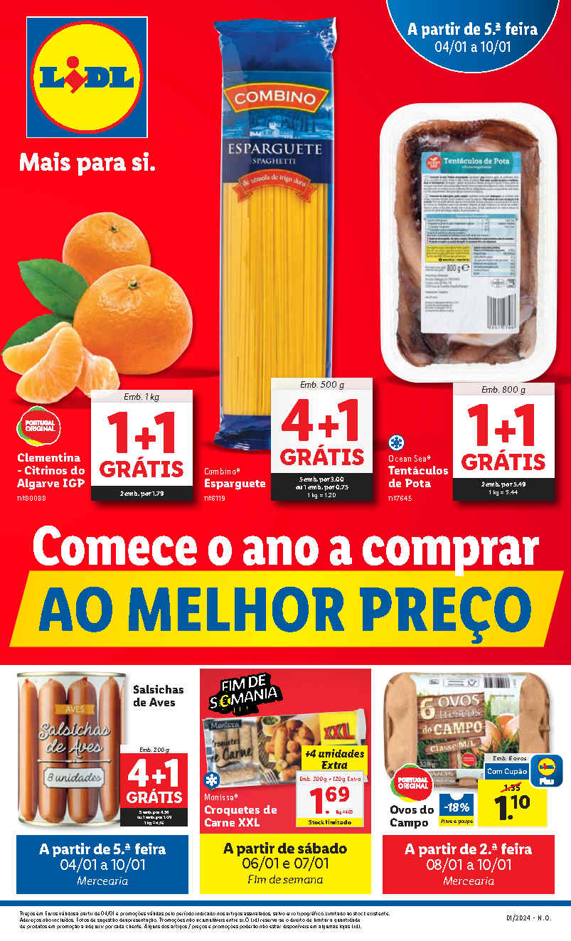 Folheto LIDL Promoções 4 janeiro a 10 janeiro O Caça Promoções