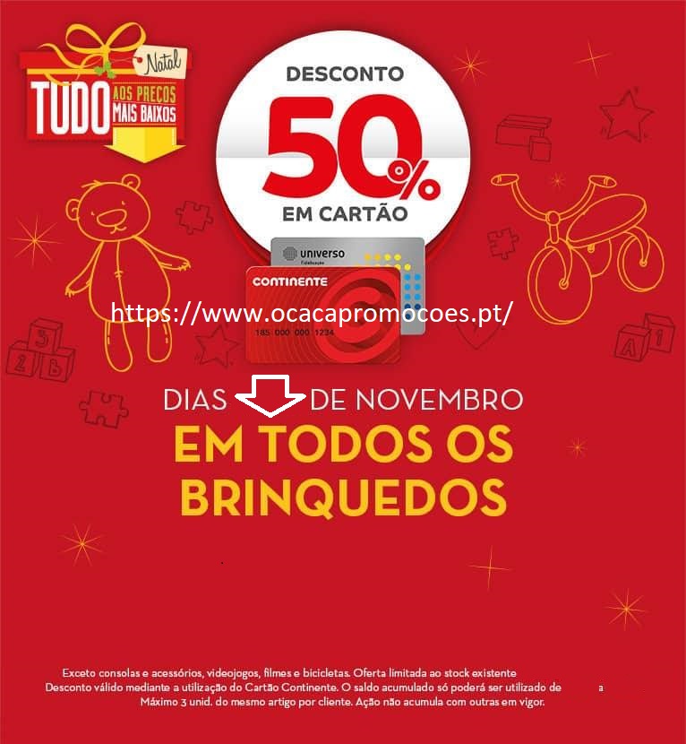 Antevisão Folheto CONTINENTE Brinquedos de Natal Promoções de 8