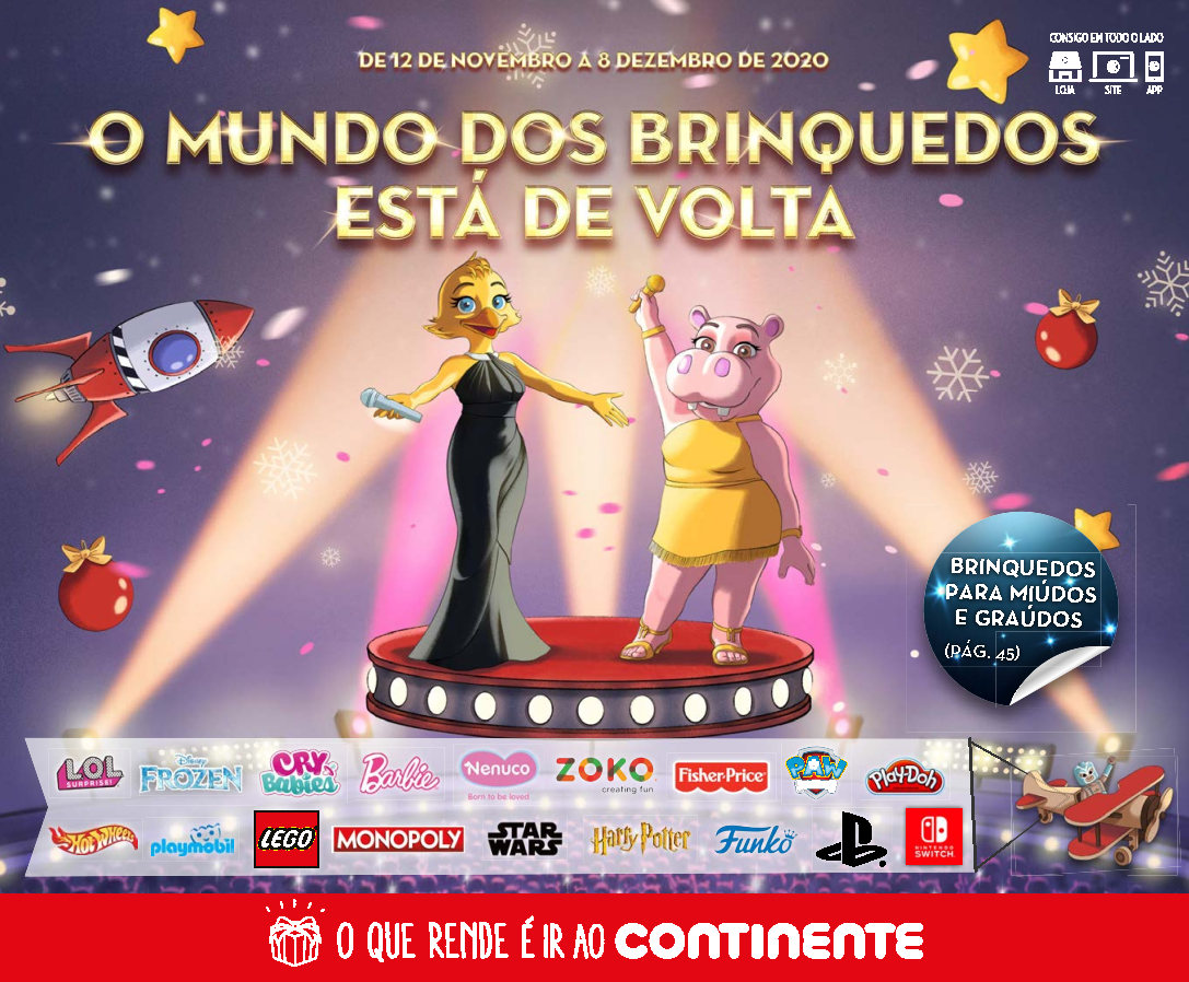 Antevisão Folheto Brinquedos CONTINENTE Promoções até 10 dezembro