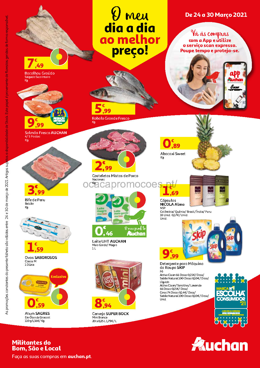 folheto auchan promocoes 24 30 marco Page1