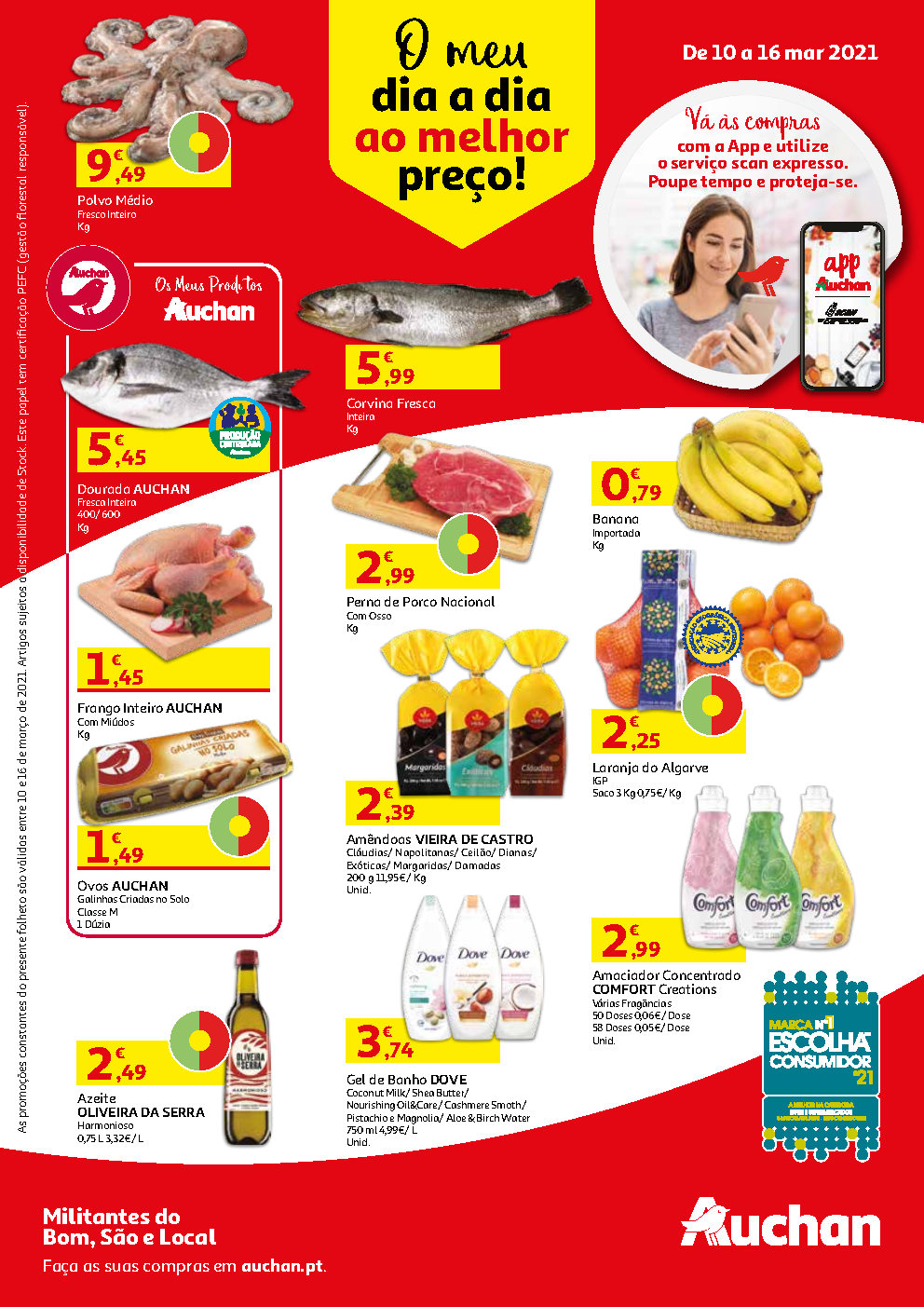 folheto auchan semanal 10 16 marco Page1