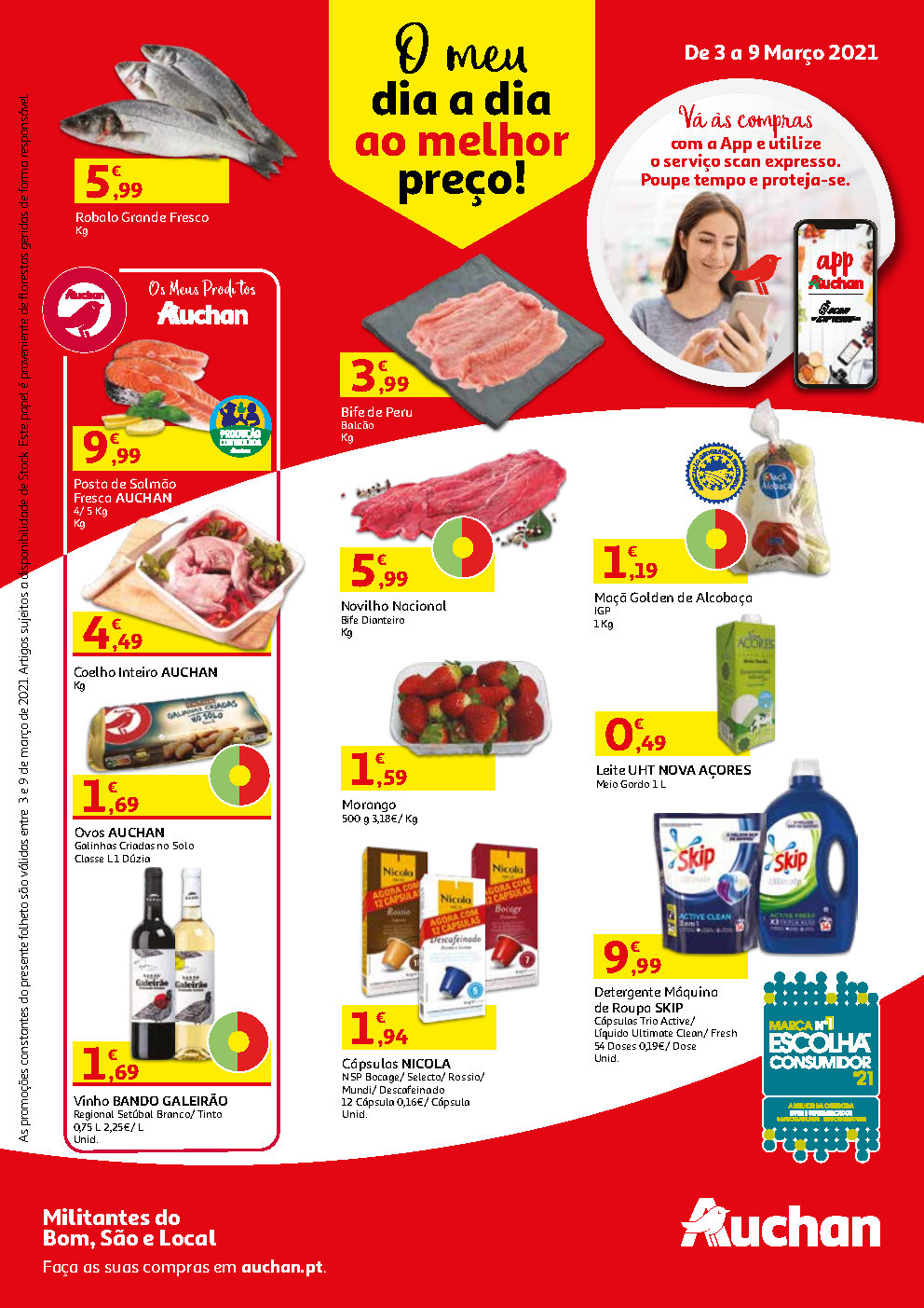 folheto auchan semanal 3 9 marco Page1