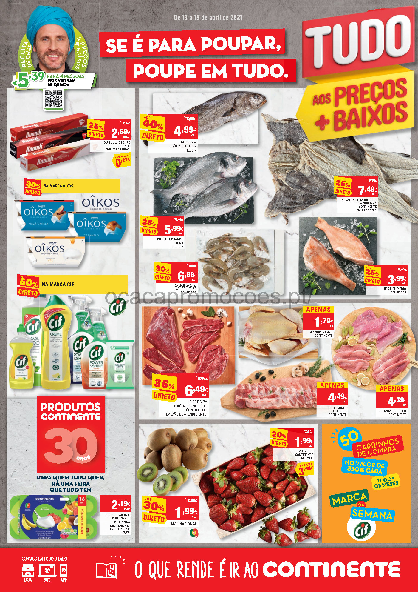 folheto continente 13 19 abril promocoes Page1