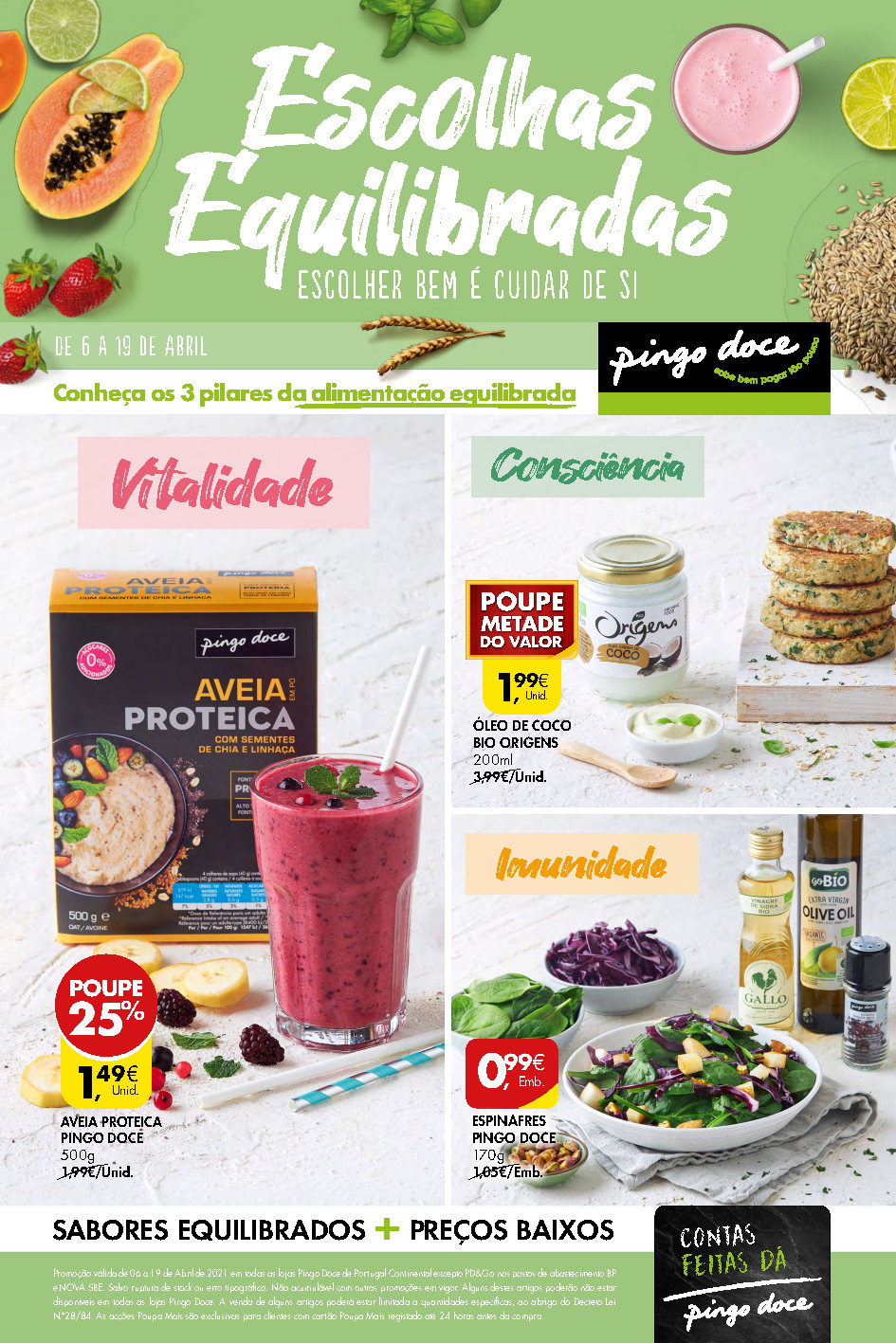 folheto pingo doce saudavel 6 abril promocoes Page1