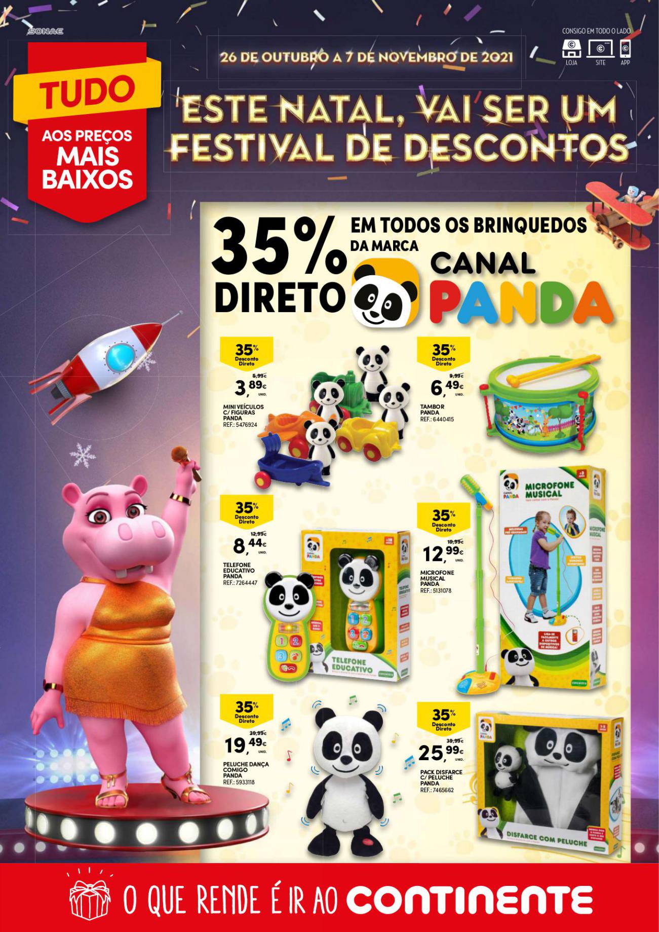 Antevisão Folheto CONTINENTE Brinquedos Natal Promoções de 9