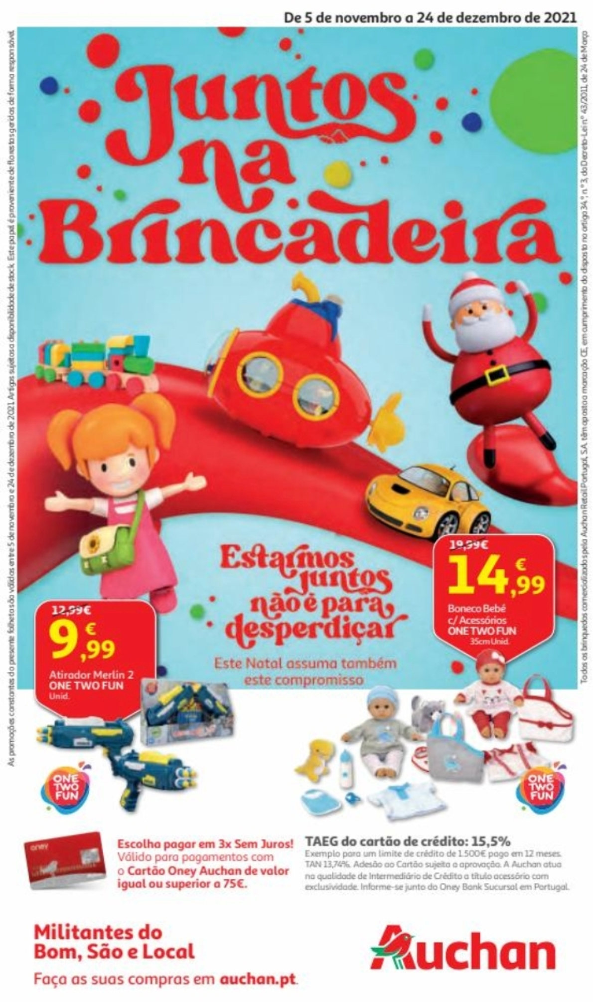 Antevisão Folheto AUCHAN Brinquedos Natal Promoções de 4 novembro