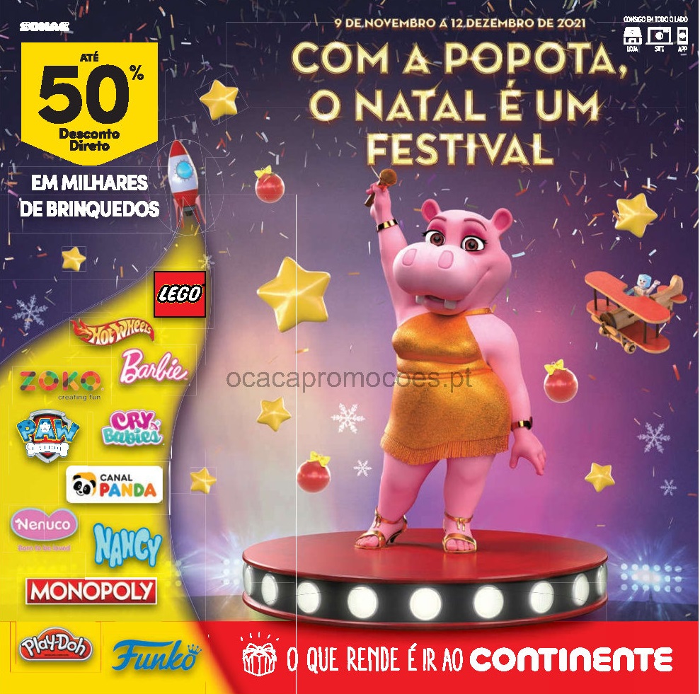 Antevisão Folheto CONTINENTE Brinquedos de Natal Promoções de 8