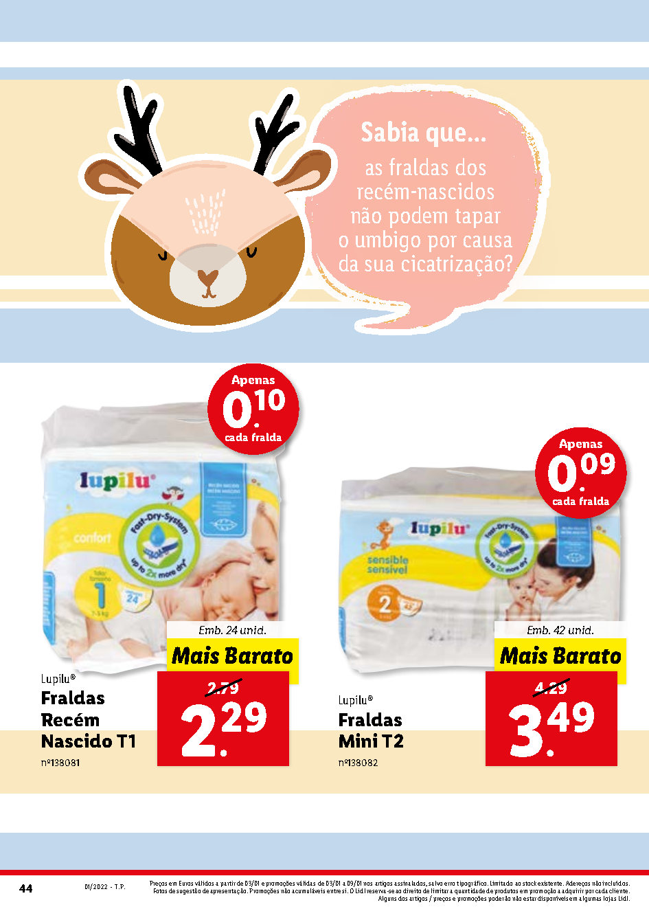 folheto lidl feira bebe 3 janeiro 9 janeiro Page44