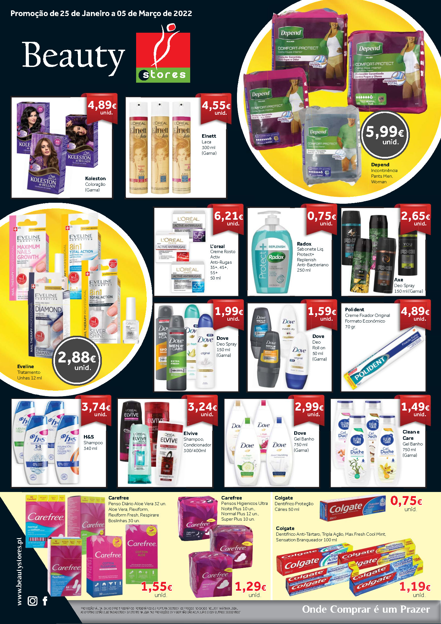 folheto beauty stores 29 janeiro 5 marco promocoes Page1