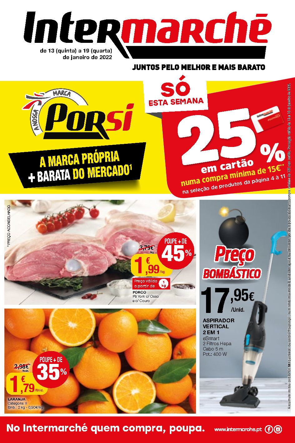 folheto intermarche super 13 janeiro 19 janeiro Page1