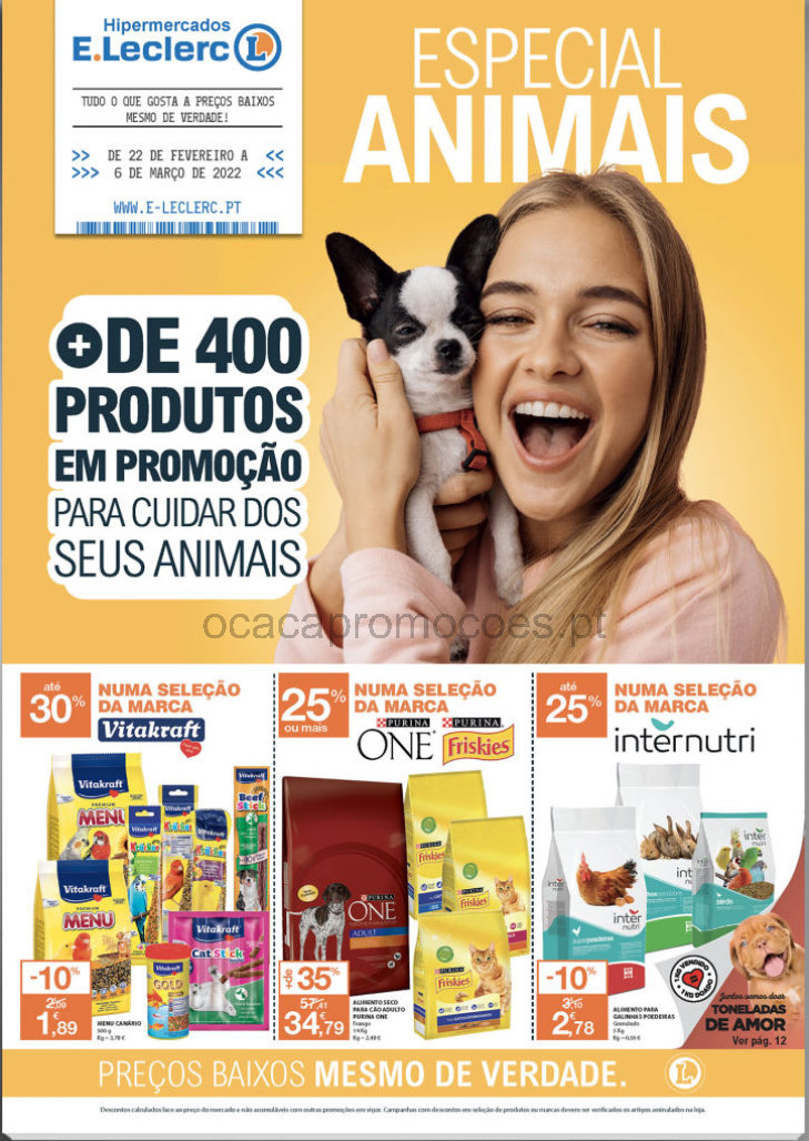 folheto e leclerc pets 22 fevereiro 6 marco promocoes Page1