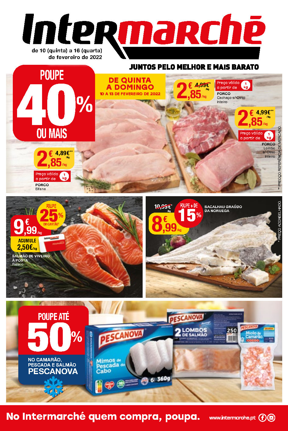 folheto intermarche 10 fevereiro 16 fevereiro promocoes Page1