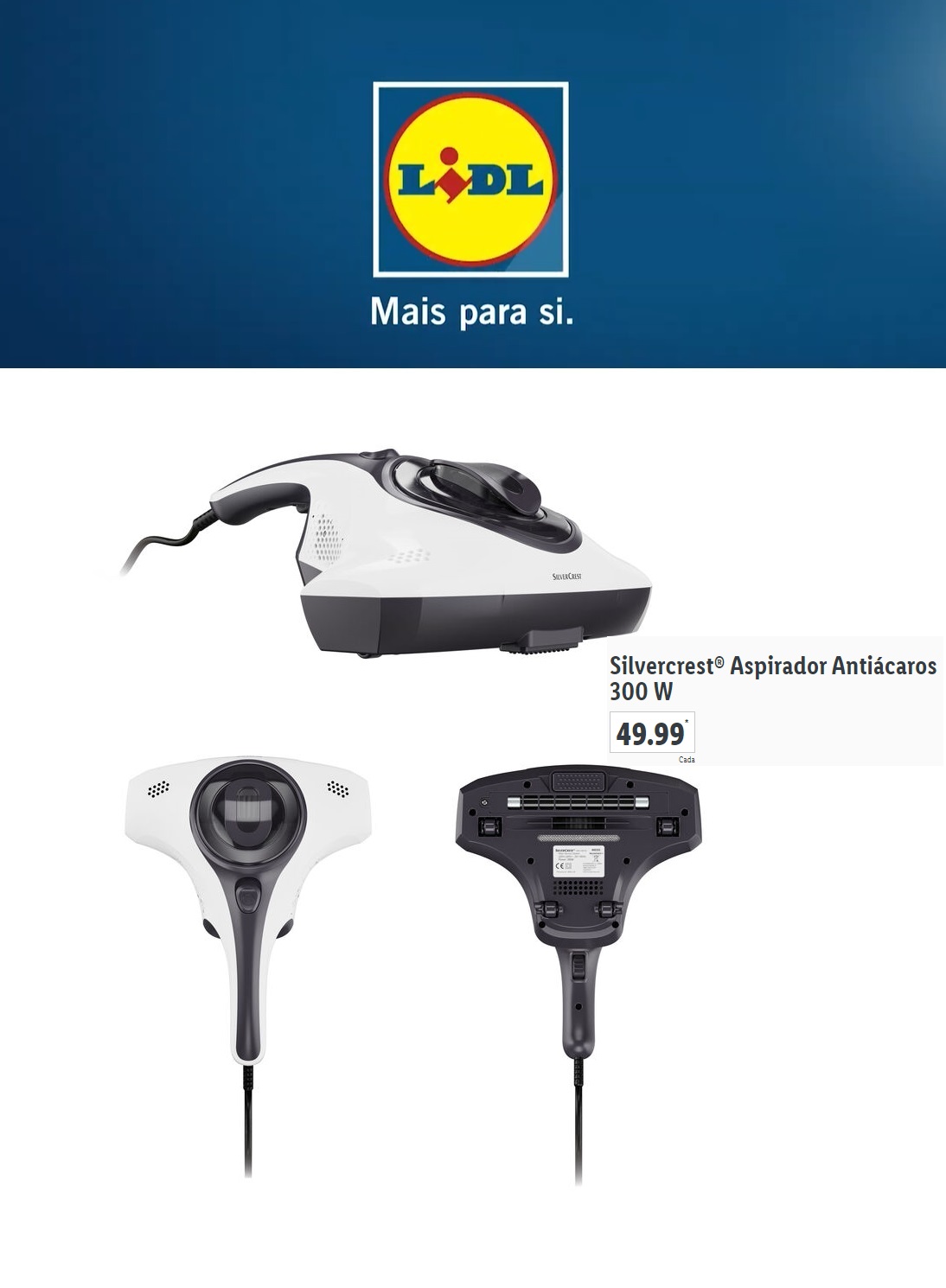Antevisão LIDL! Silvercrest® Aspirador Antiácaros 300 W a partir 28 abril!  O Caça Promoções | O Caça Promoções