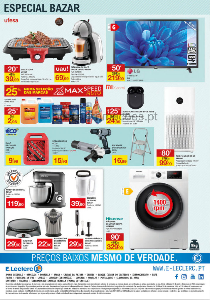 bazar folheto e leclerc 28 abril 4 maio promocoes Page36 1