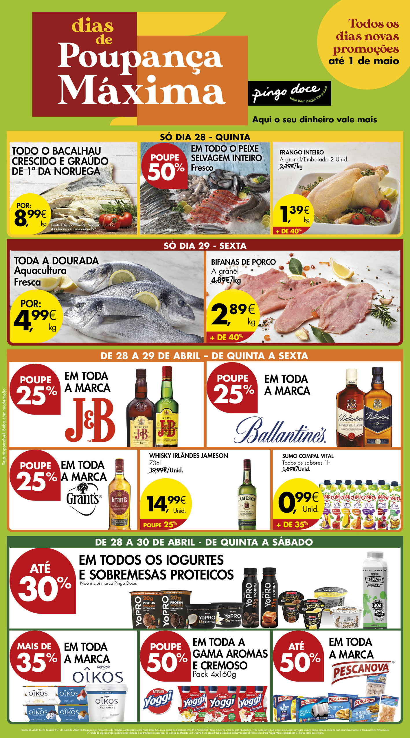 folheto pingo doce 28 abril 1 maio promocoes Page1