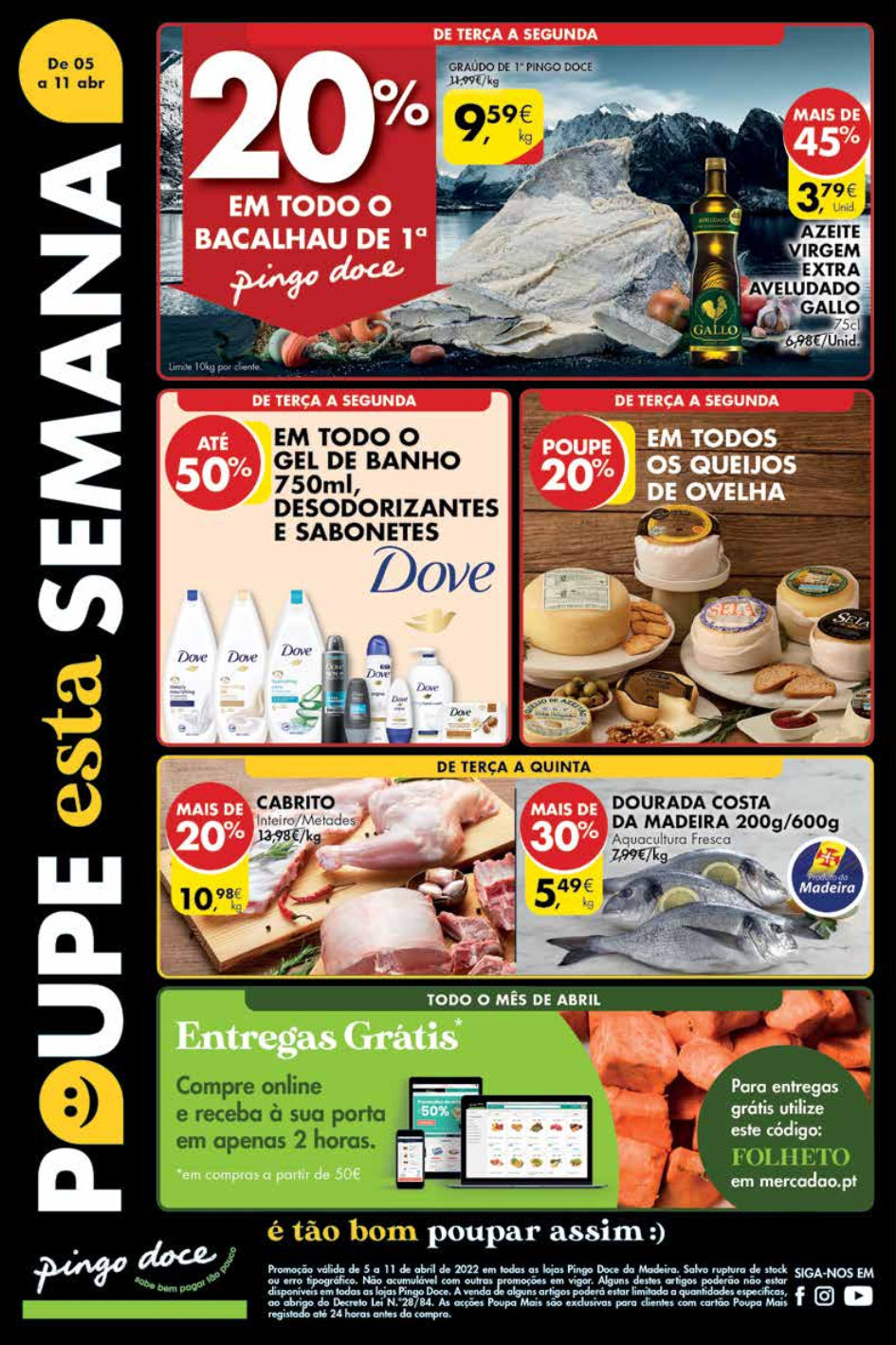 folheto pingo doce madeira 5 abril 11 abril promocoes Page1