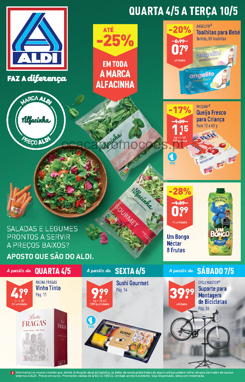 promocoes aldi folheto 4 maio 10 maio Page1