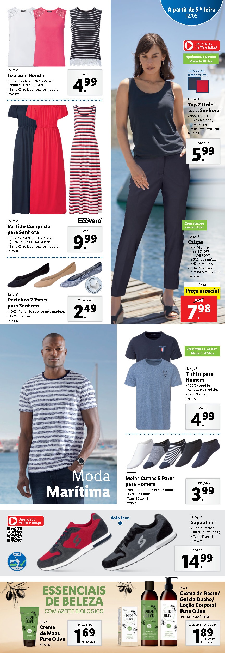 LIDL Destaques! Antevisão BAZAR MODA e MOTO Promoções 12 maio a 15