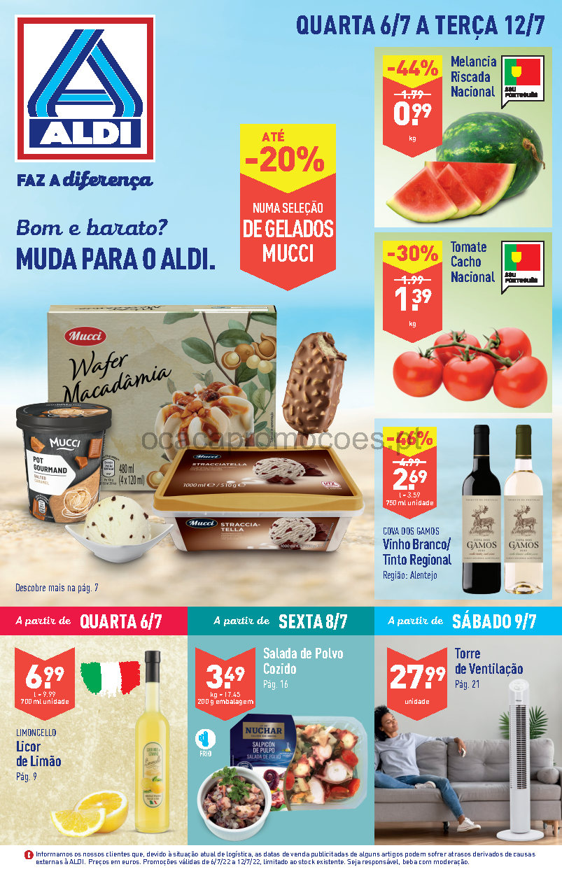 folheto aldi 6 julho 12 julho promocoes Page1