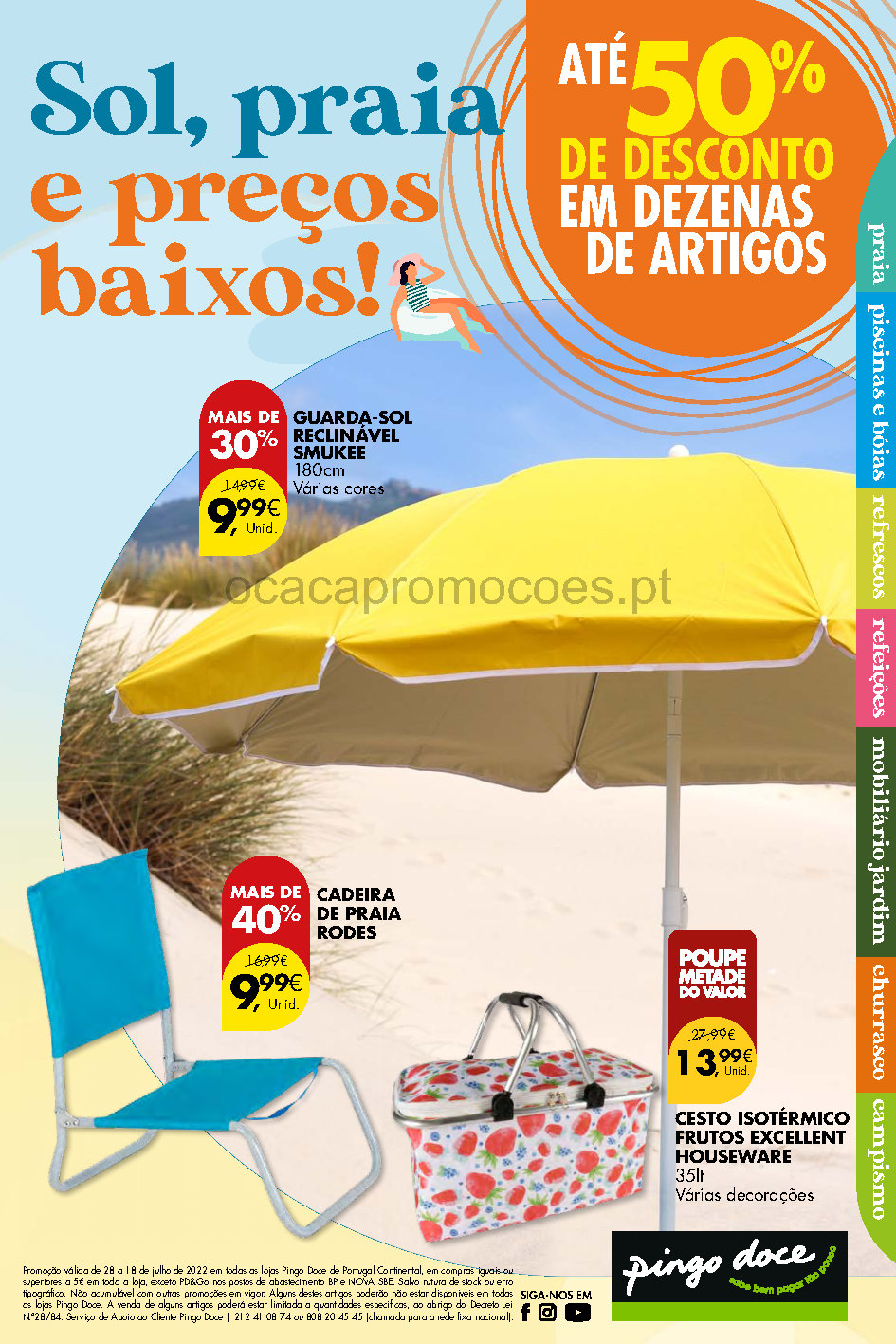 folheto pingo doce bazar verao 28 junho 18 julho promocoes Page1