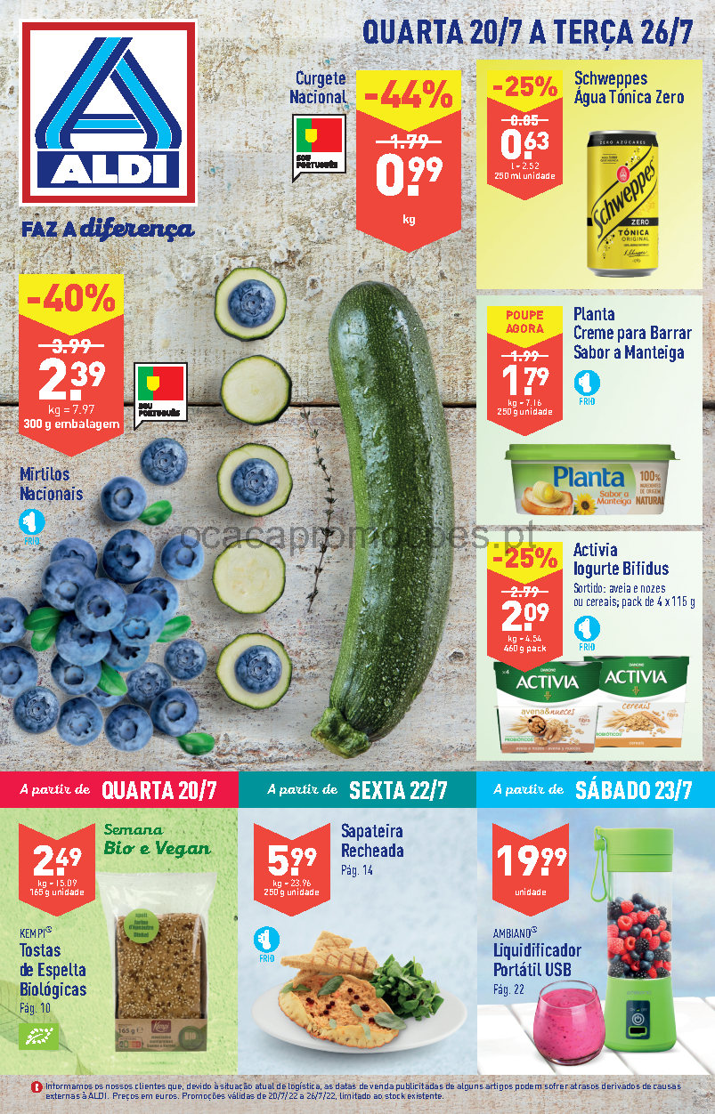 folheto aldi 20 julho 26 julho promocoes Page1