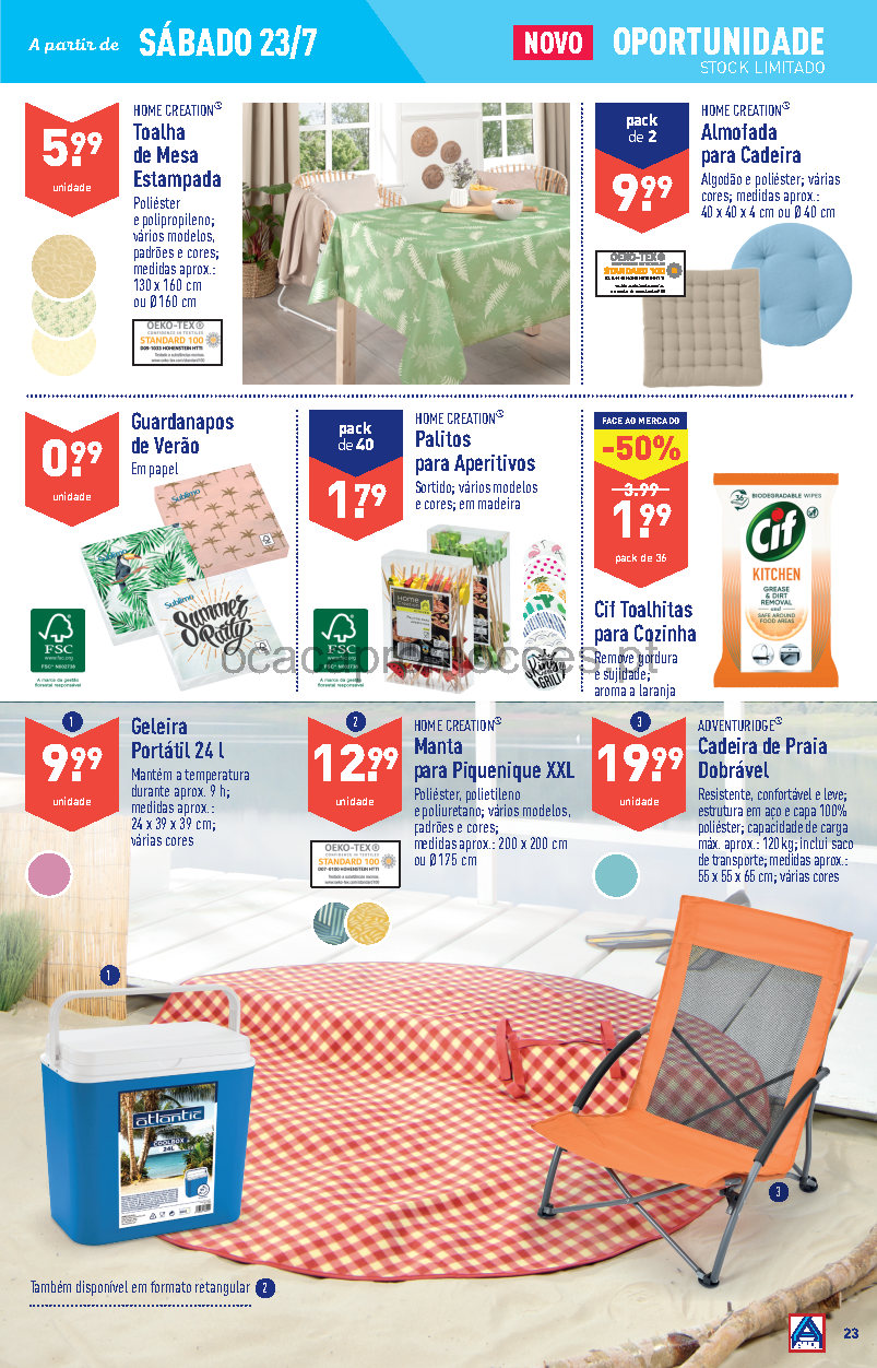 folheto aldi 20 julho 26 julho promocoes Page23