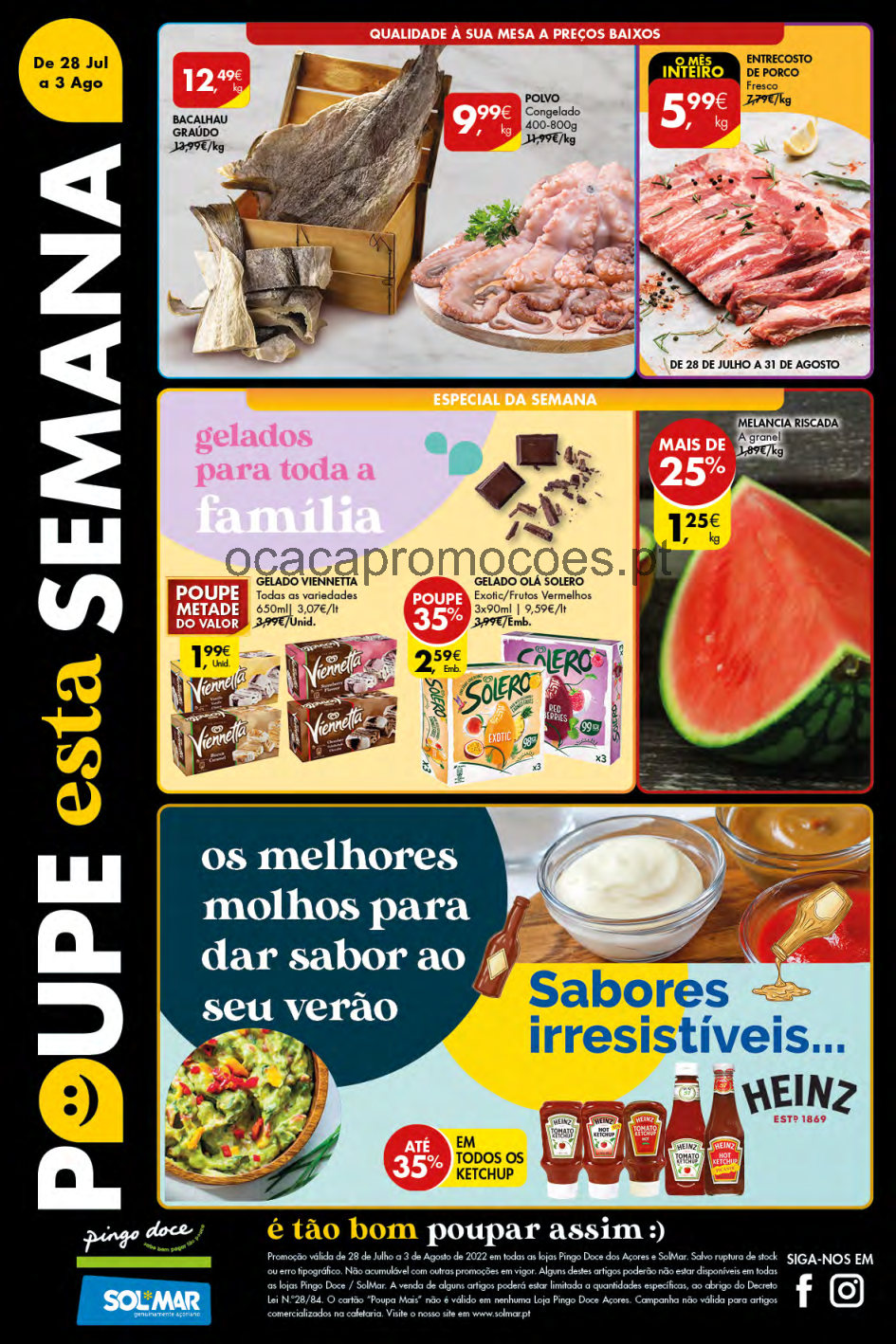 folheto pingo doce acores 28 julho 3 agosto promocoes Page1