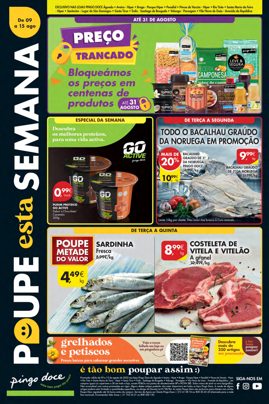 folheto pingo doce lojas norte 9 agosto 15 agosto Page1