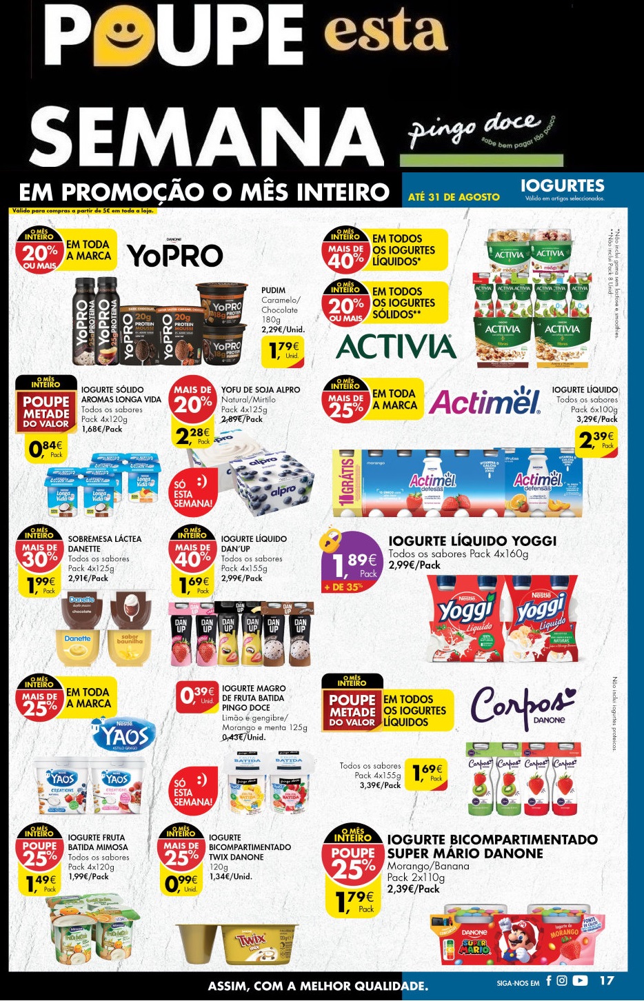 folheto pingo doce promocoes mes agosto