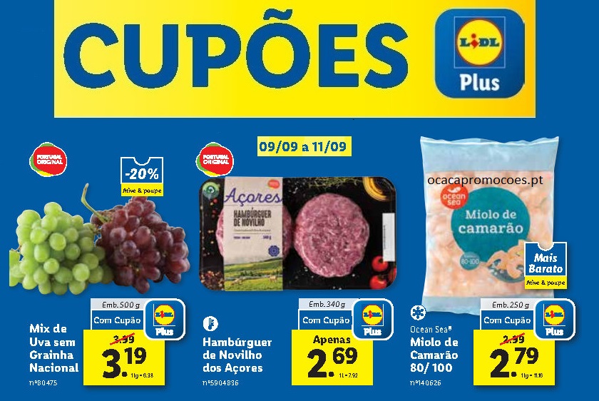 cupoes folheto lidl promocoes