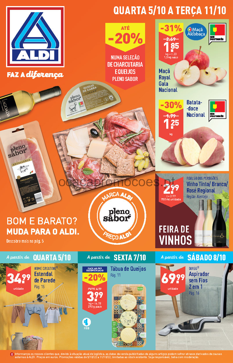 folheto aldi 5 outubro 11 outubro promocoes Page1