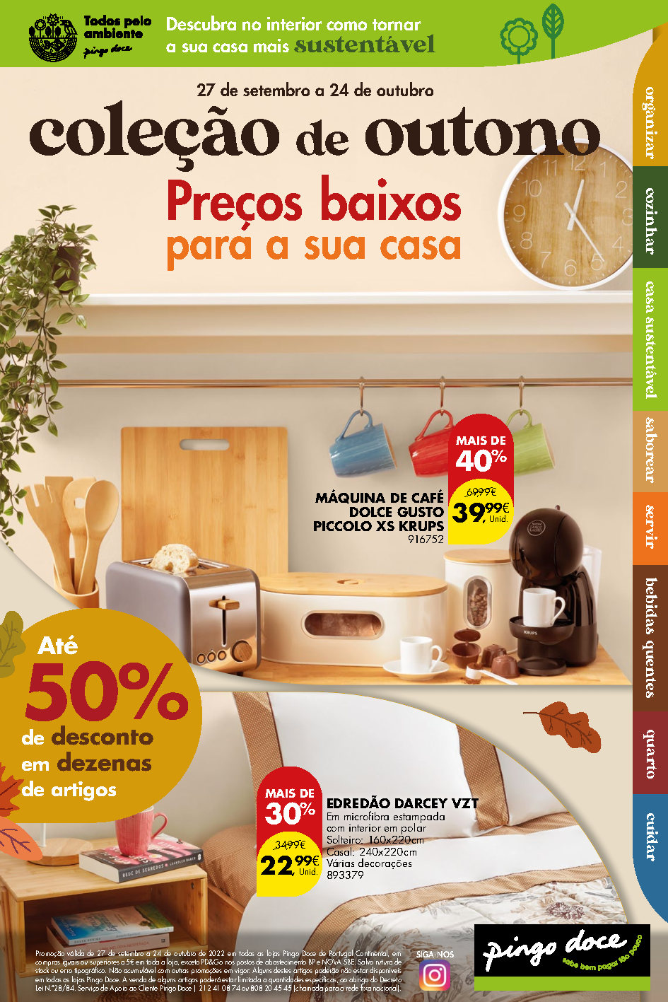 folheto pingo doce bazar 27 setembro 24 outubro promocoes Page1