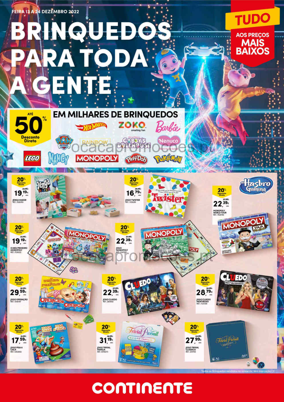 Antevisão Folheto Brinquedos CONTINENTE Promoções até 10 dezembro