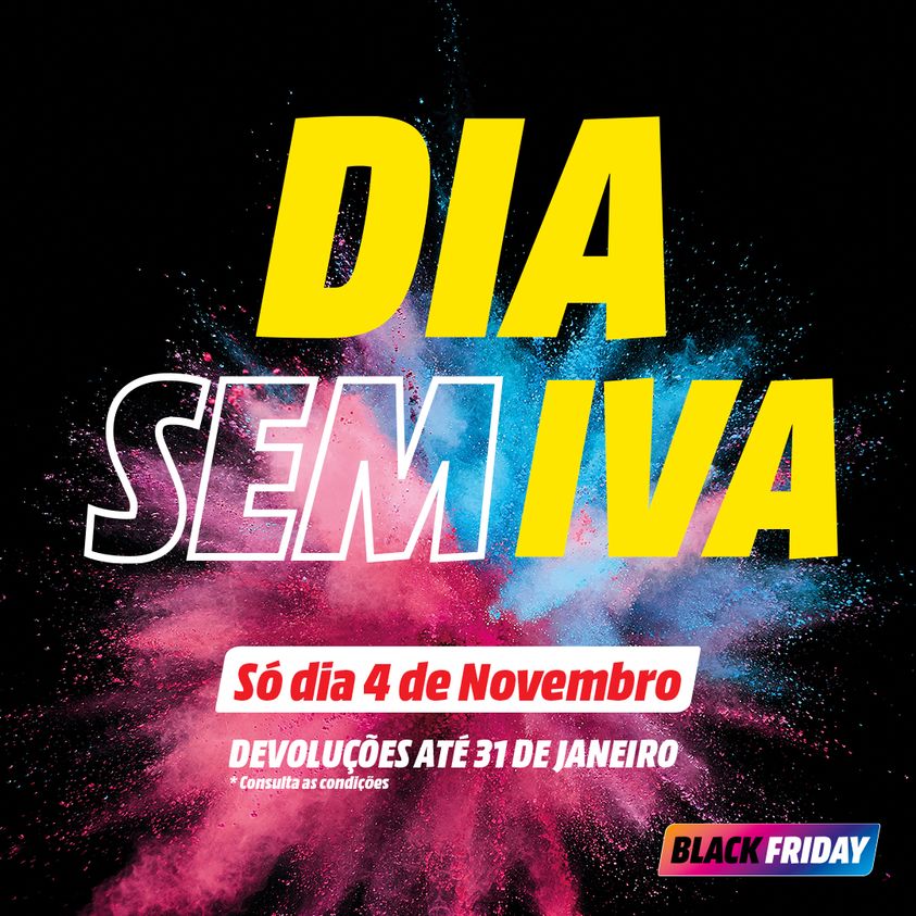 Antevisão Folheto MEDIA MARKT Black Friday promoções de 22 a 24