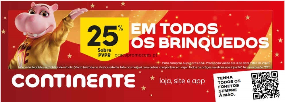 Antevisão Folheto CONTINENTE Brinquedos de Natal Promoções de 8