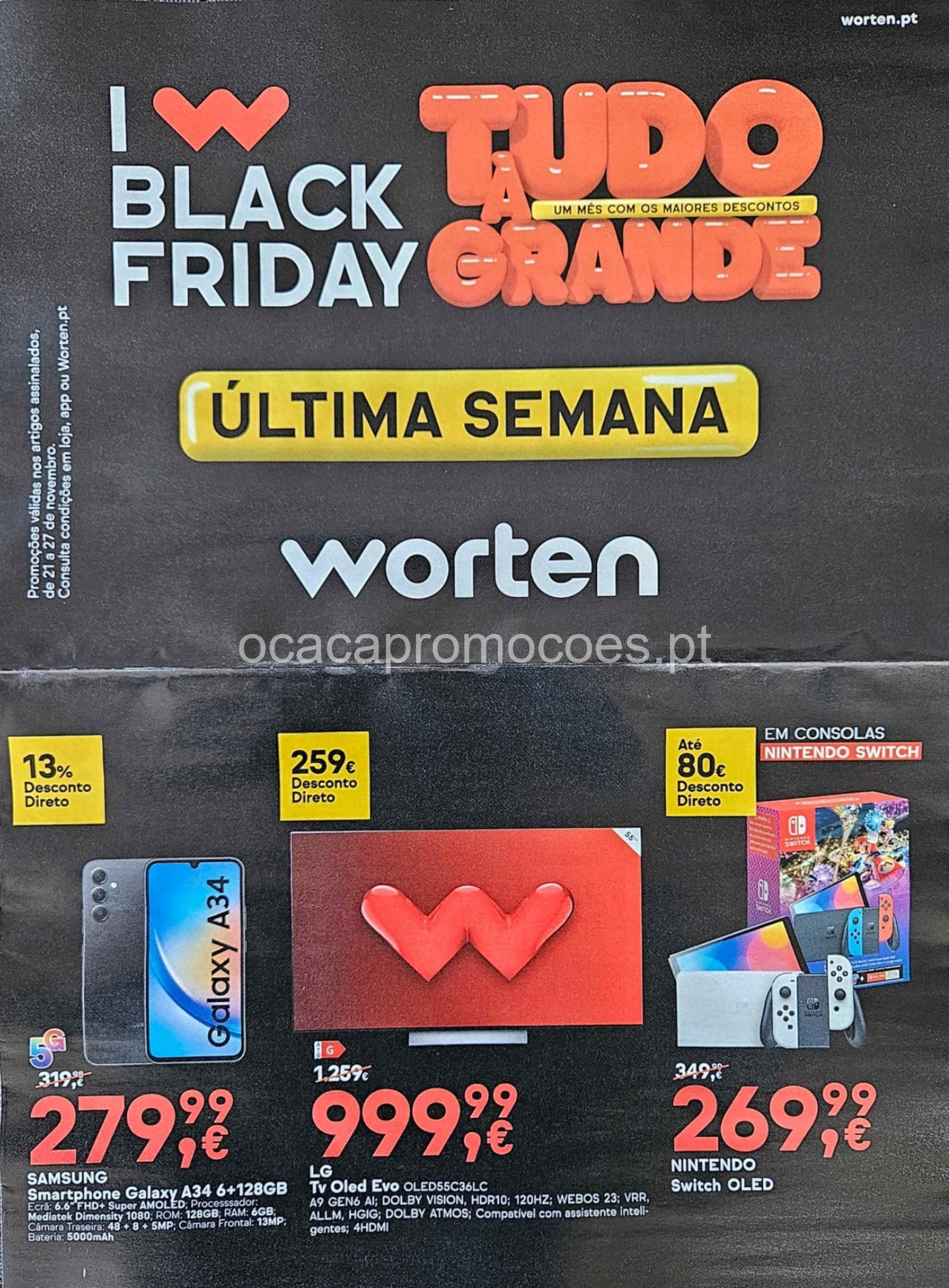 Antevisão Folheto MEDIA MARKT Black Friday promoções de 22 a 24