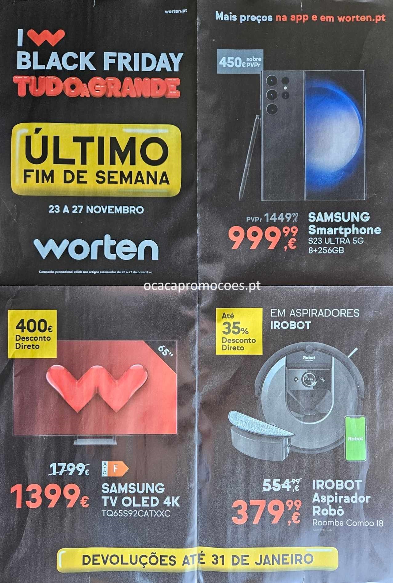 Antevisão Folheto MEDIA MARKT Black Friday promoções de 22 a 24