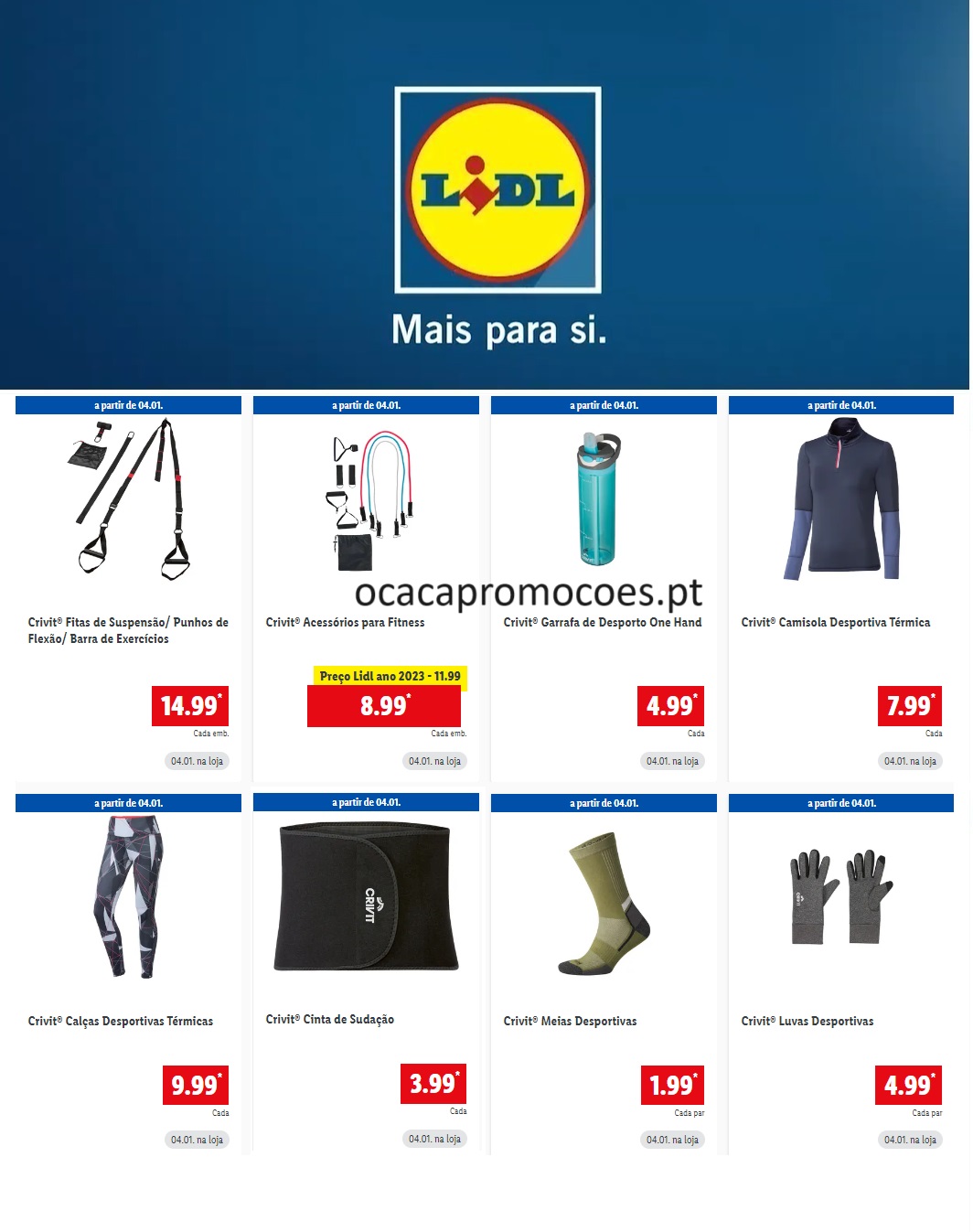 Antevisão Folheto LIDL BAZAR Desporto Promoções a partir 4 janeiro - O Caça  Promoções