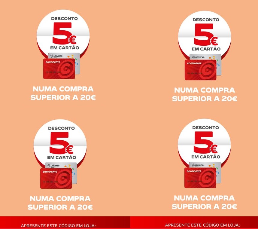 CONTINENTE! 6 Novos VALES de DESCONTO 5€ até 11 março! - O Caça Promoções