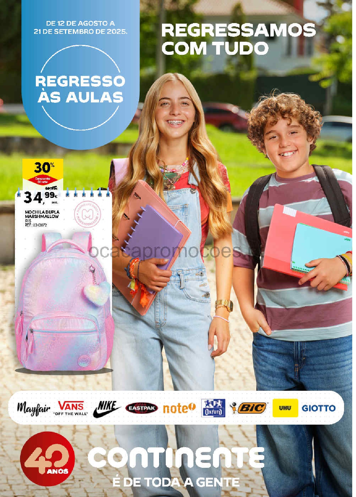 folheto continente regresso as aulas