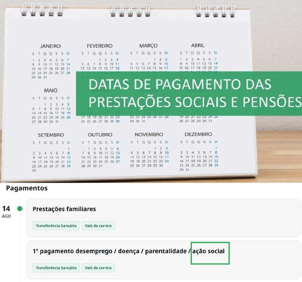 data pagamento acao social subsidio
