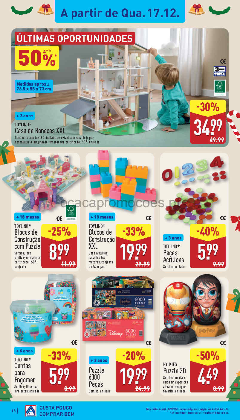 Folheto Aldi Brinquedos Natal – Antevisão Promoções 17 a 21 de dezembro ...