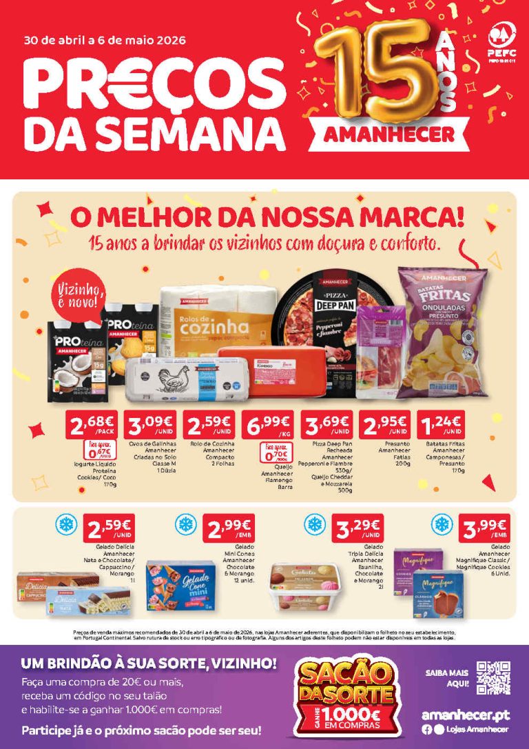 Folheto Amanhecer: Antevisão Promoções 30 abril a 6 maio