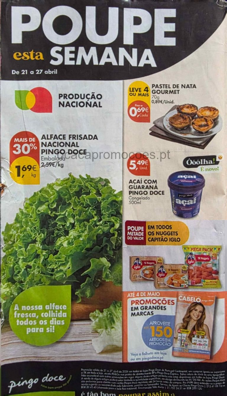 Folheto Pingo Doce Super: Antevisão Promoções 21 a 27 de abril