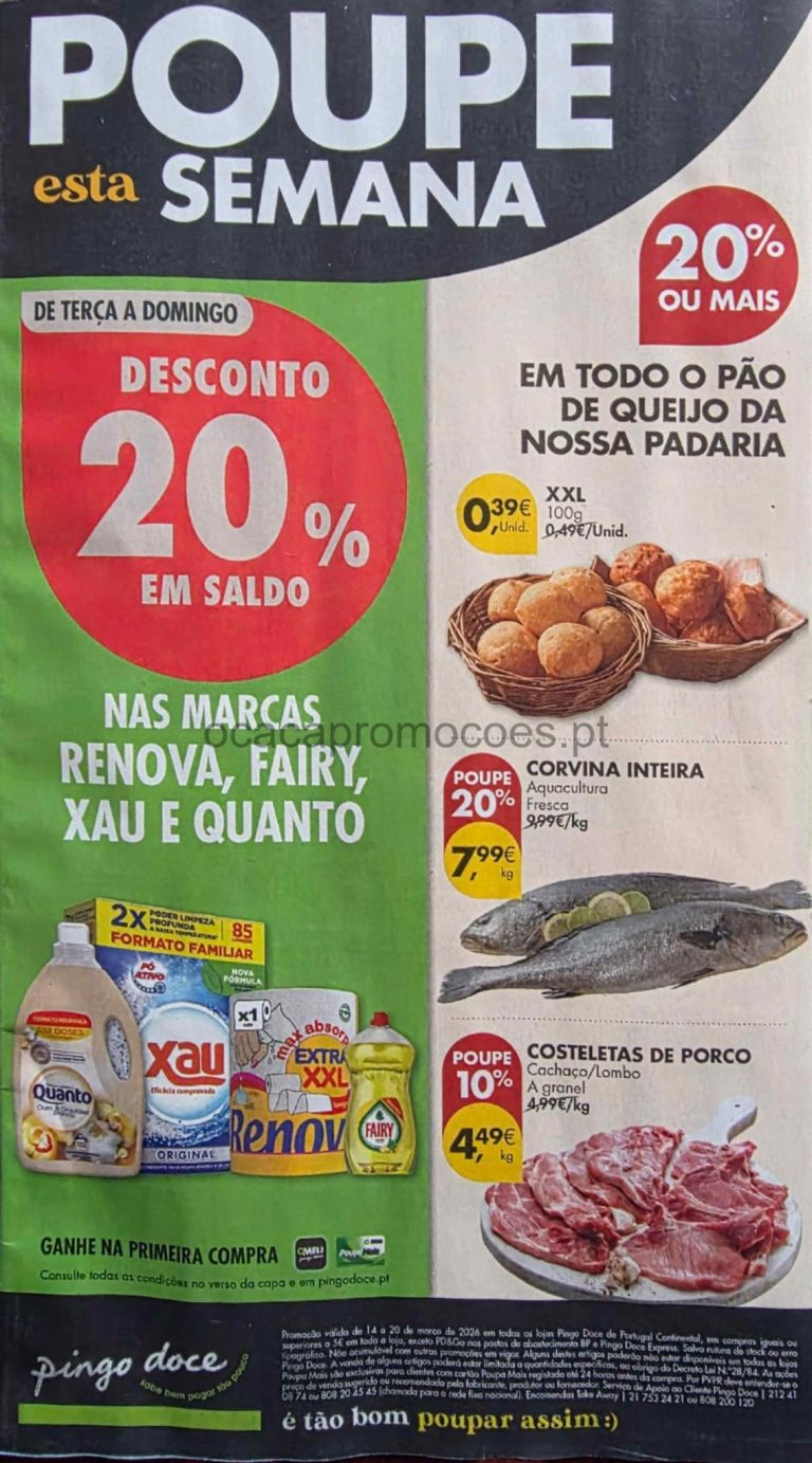 Folheto Pingo Doce: Antevisão Promoções 14 a 20 de abril