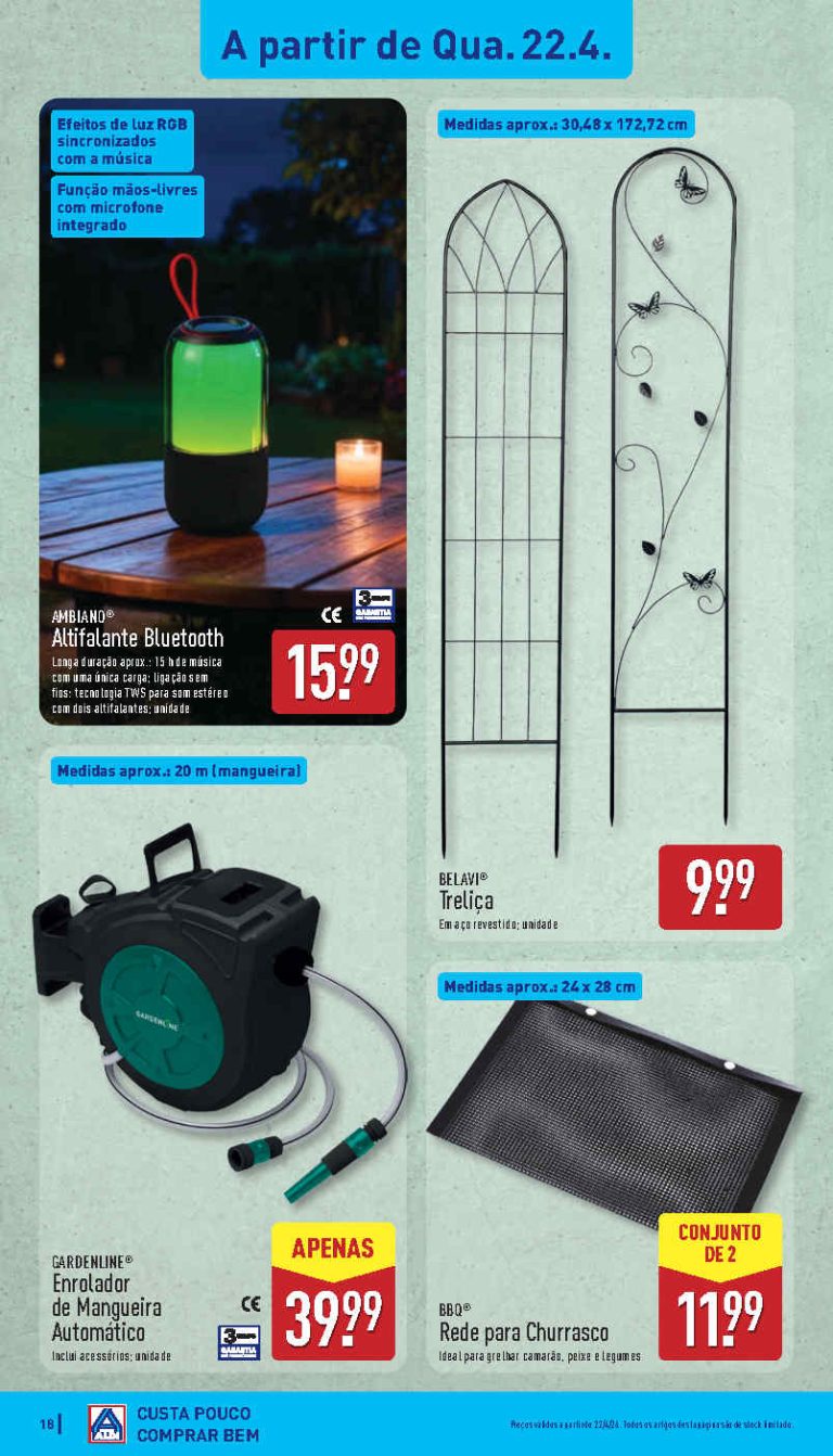 Folheto Aldi casa: Antevisão bazar Promoções 22 a 26 de abril