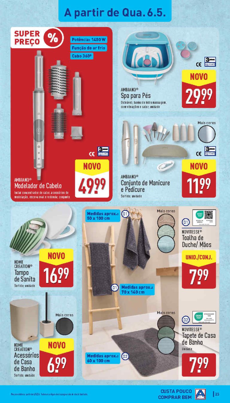 Folheto Aldi bazar: Antevisão Promoções 6 a 10 de maio