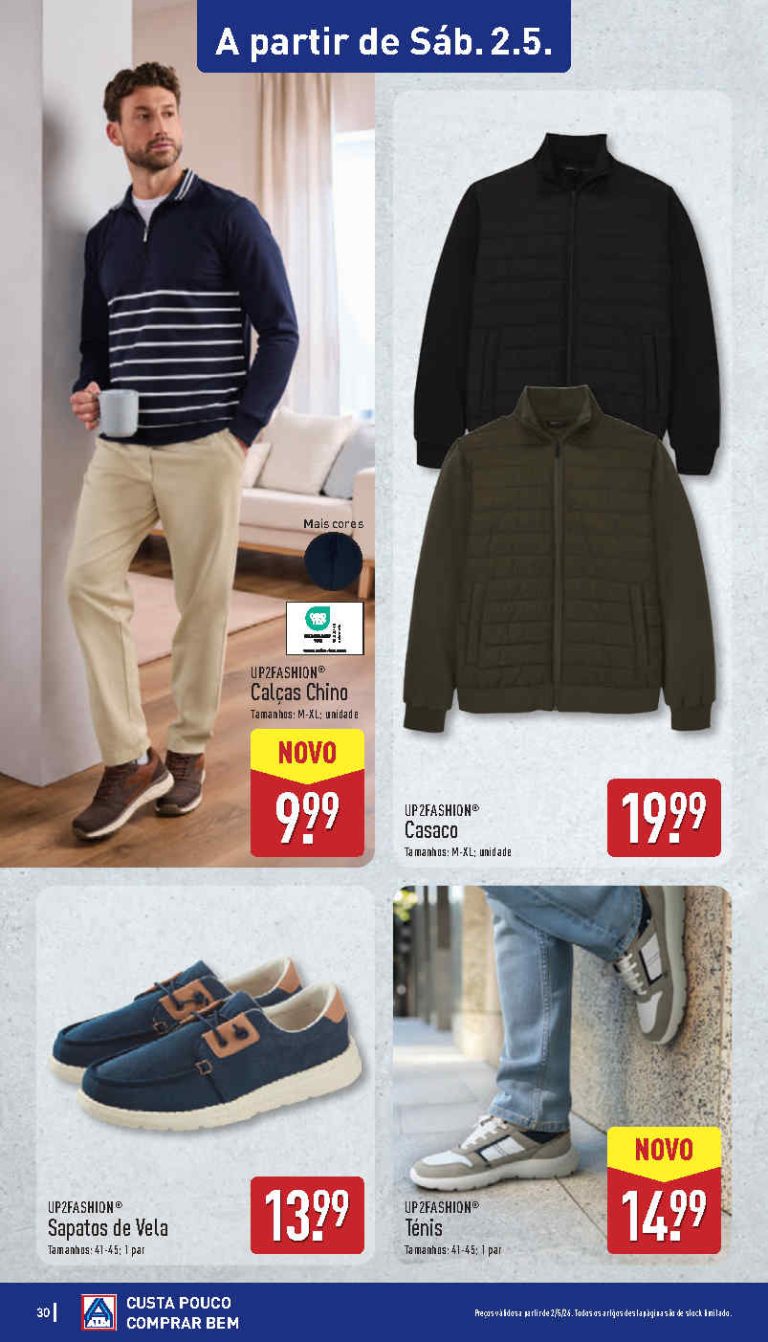 Folheto Aldi Moda: Antevisão Bazar Promoções 2 a 3 de maio