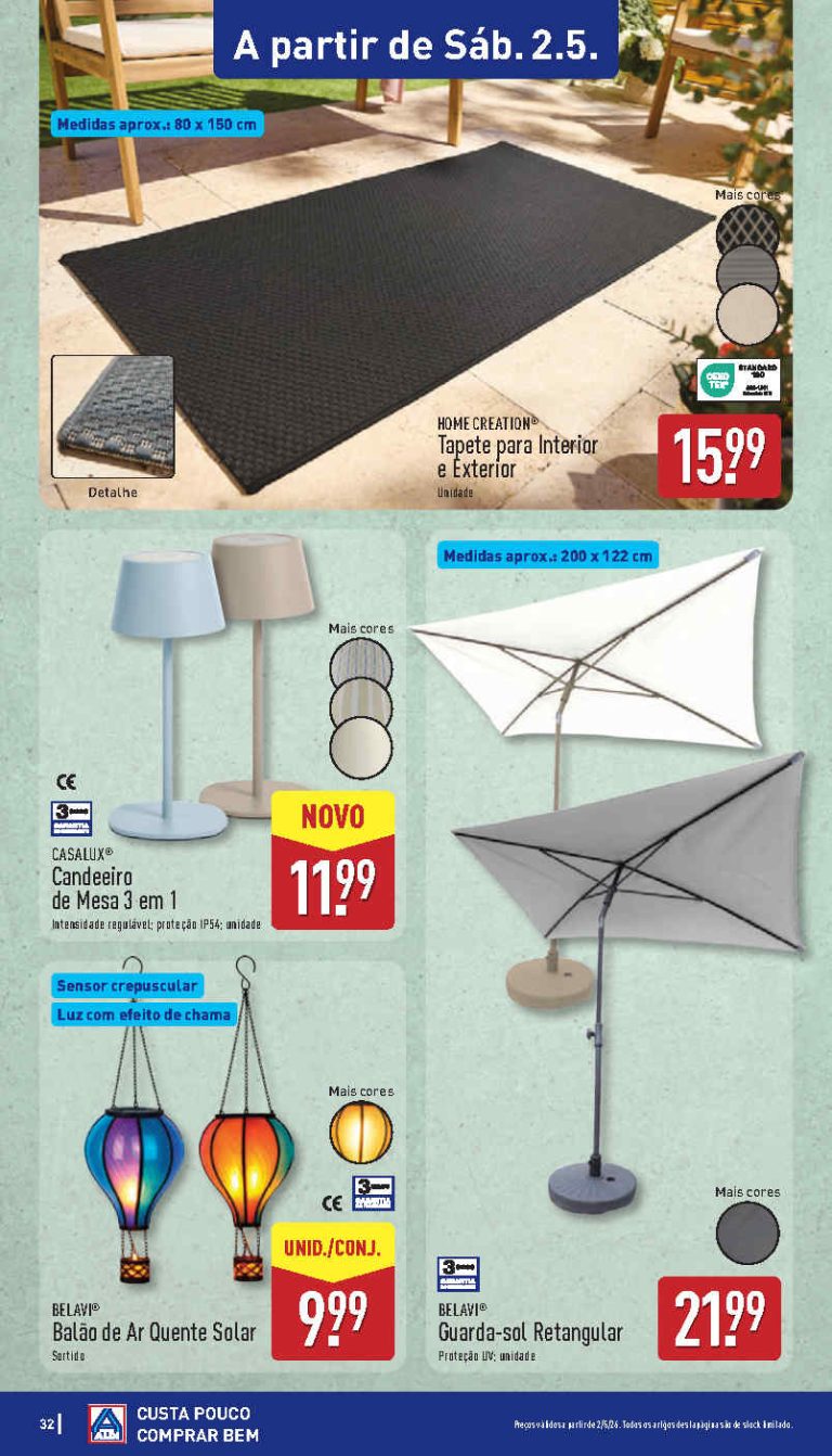 Folheto Aldi Bazar: Antevisão Promoções 2 a 3 de maio