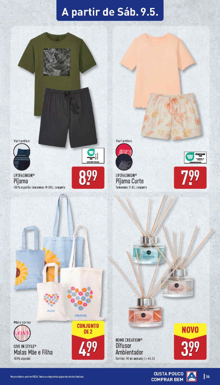 Folheto Aldi Achados: Antevisão bazar Promoções 9 a 10 de maio
